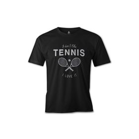 Lord T-Shirt ES-1055 Siyah Tenis Love It Erkek T-shirt