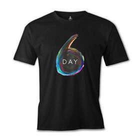 Lord T-Shirt ES-1171 Siyah Day 6 Logo Erkek T-shirt