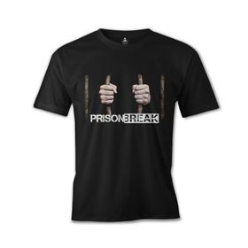 Lord T-Shirt ES-1177 Siyah Prison Break Behind The Bars Erkek T-shirt