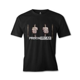 Lord T-Shirt ES-1177 Siyah Prison Break Behind The Bars Erkek T-shirt