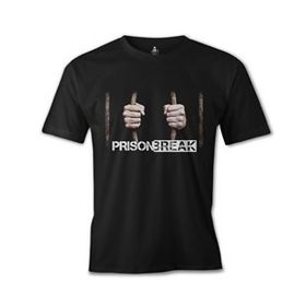 Lord T-Shirt ES-1177 Siyah Prison Break Behind The Bars Erkek T-shirt