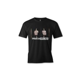 Lord T-Shirt ES-1177 Siyah Prison Break Behind The Bars Erkek T-shirt