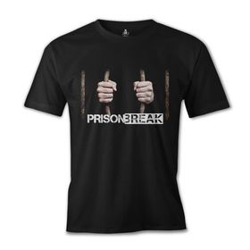 Lord T-Shirt ES-1177 Siyah Prison Break Behind The Bars Erkek T-shirt