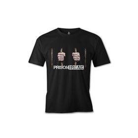 Lord T-Shirt ES-1177 Siyah Prison Break Behind The Bars Erkek T-shirt