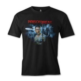 Lord T-Shirt ES-1178 Siyah Prison Break Night Erkek T-shirt