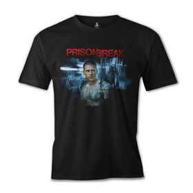 Lord T-Shirt ES-1178 Siyah Prison Break Night Erkek T-shirt