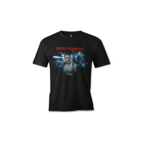 Lord T-Shirt ES-1178 Siyah Prison Break Night Erkek T-shirt
