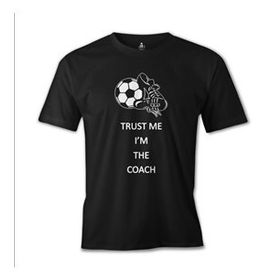 Lord T-Shirt ES-1208 Siyah Trust Me I'm The Coach Erkek T-shirt