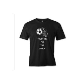 Lord T-Shirt ES-1208 Siyah Trust Me I'm The Coach Erkek T-shirt
