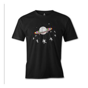 Lord T-Shirt ES-1225 Siyah Swing Astronot Erkek T-shirt