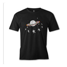 Lord T-Shirt ES-1225 Siyah Swing Astronot Erkek T-shirt
