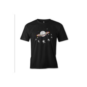 Lord T-Shirt ES-1225 Siyah Swing Astronot Erkek T-shirt