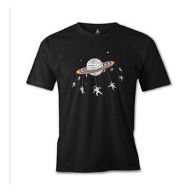 Lord T-Shirt ES-1225 Siyah Swing Astronot Erkek T-shirt