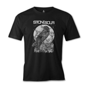 Lord T-Shirt ES-1269 Siyah Stone Sour Crow Erkek T-shirt