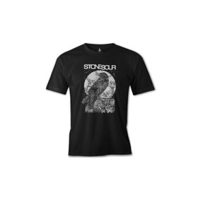 Lord T-Shirt ES-1269 Siyah Stone Sour Crow Erkek T-shirt
