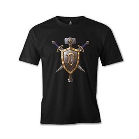 Lord T-Shirt ES-1278 Siyah World Of Warcraft Human Erkek T-shirt