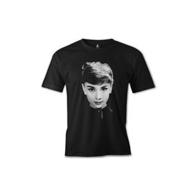 Lord T-Shirt ES-1293 Siyah Audrey Hepburn Erkek T-shirt