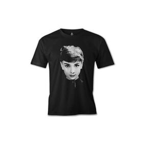 Lord T-Shirt ES-1293 Siyah Audrey Hepburn Erkek T-shirt