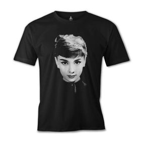 Lord T-Shirt ES-1293 Siyah Audrey Hepburn Erkek T-shirt