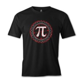 Lord T-Shirt ES-1306 Siyah Matematik Pi 9 Erkek T-shirt