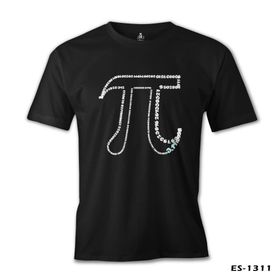 Lord T-Shirt ES-1311 Siyah Matematik Pi 14 Erkek T-shirt
