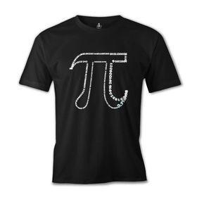 Lord T-Shirt ES-1311 Siyah Matematik Pi 14 Erkek T-shirt
