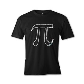 Lord T-Shirt ES-1311 Siyah Matematik Pi 14 Erkek T-shirt