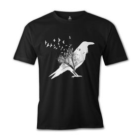 Lord T-Shirt ES-1312 Siyah Crows İn Tales Erkek T-shirt