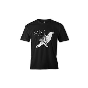 Lord T-Shirt ES-1312 Siyah Crows İn Tales Erkek T-shirt