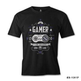 Lord T-Shirt ES-1317 Siyah Oyun 1990 Players Erkek T-shirt