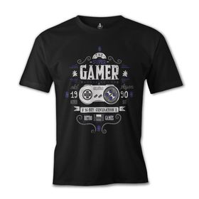Lord T-Shirt ES-1317 Siyah Oyun 1990 Players Erkek T-shirt