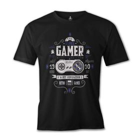 Lord T-Shirt ES-1317 Siyah Oyun 1990 Players Erkek T-shirt
