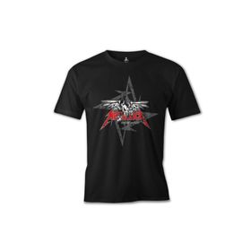 Lord T-Shirt ES-1333 Siyah Metallica Seek And Destroy Logo Erkek T-shirt