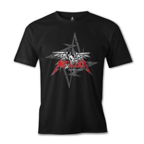 Lord T-Shirt ES-1333 Siyah Metallica Seek And Destroy Logo Erkek T-shirt