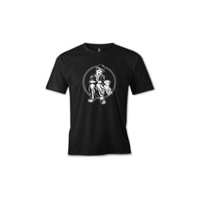 Lord T-Shirt ES-1365 Siyah Charlie Chaplin Köpeğin Hayatı Erkek T-shirt