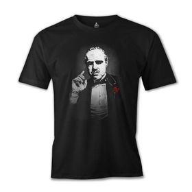Lord T-Shirt ES-1366 Siyah The Godfather Rule Erkek T-shirt