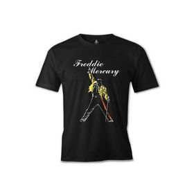 Lord T-Shirt ES-1429 Siyah Freddie Mercury King Of Queen Erkek T-shirt