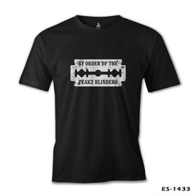 Lord T-Shirt ES-1433 Siyah Peaky Blinders Cut Erkek T-shirt