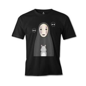 Lord T-Shirt ES-1524 Sprited Away Kaonashi Siyah Erkek T-Shirt