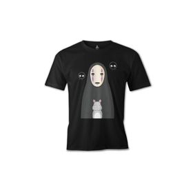 Lord T-Shirt ES-1524 Sprited Away Kaonashi Siyah Erkek T-Shirt