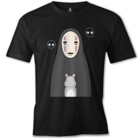 Lord T-Shirt ES-1524 Sprited Away Kaonashi Siyah Erkek T-Shirt