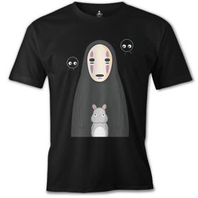 Lord T-Shirt ES-1524 Sprited Away Kaonashi Siyah Erkek T-Shirt