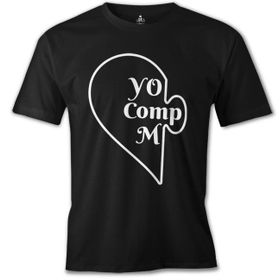 Lord T-Shirt ES-1527 You Complete Comp Siyah Erkek T-Shirt