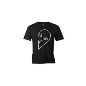 Lord T-Shirt ES-1528 You Complete Lete Siyah Erkek T-Shirt