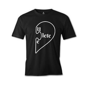 Lord T-Shirt ES-1528 You Complete Lete Siyah Erkek T-Shirt