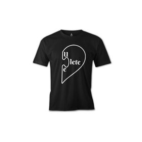 Lord T-Shirt ES-1528 You Complete Lete Siyah Erkek T-Shirt