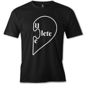Lord T-Shirt ES-1528 You Complete Lete Siyah Erkek T-Shirt