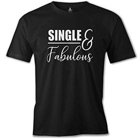 Lord T-Shirt ES-1543 Single And Fabulous Siyah Erkek T-Shirt