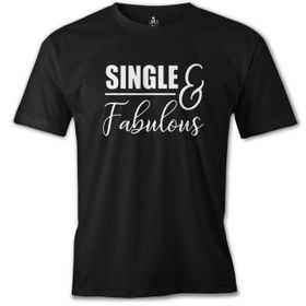 Lord T-Shirt ES-1543 Single And Fabulous Siyah Erkek T-Shirt