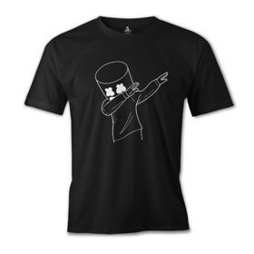 Lord T-Shirt ES-1552 Marshmallow Xx Siyah Erkek T-Shirt